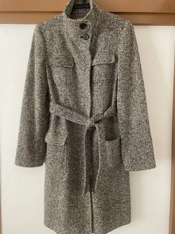 MICHEL KLEIN(미쉘클랑) 트위드 울 캐시미어 혼방 코트 40