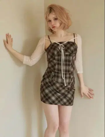 ANDMARY Riri 체크 세트 업