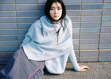 JICHOI AW25 플리스 케이프 롱 슬리브