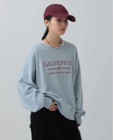 렙심 컬러 자수 로고 맨투맨 LEPSIM