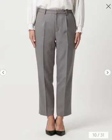 유나이티드 애로우즈 멜란지 서지 턱 스트레이트 팬츠 워셔블