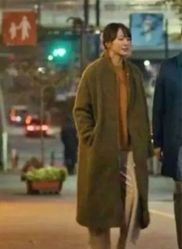 STUNNING LURE 스터링 루어 알파카 블루종 코트