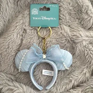 [택 포함 미사용 새상품] 24주년 머리띠 펄 블루 디즈니씨