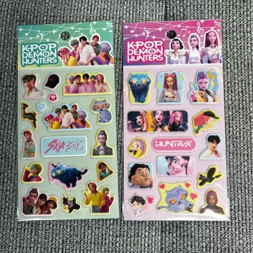 새상품 K-POP 데몬 헌터스 통통 씰 2장 세트