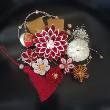 츠마미세이잔 머리 장식 성인식 결혼식 졸업식