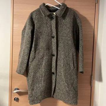 네스트로브 울 코트 브라운 그레이