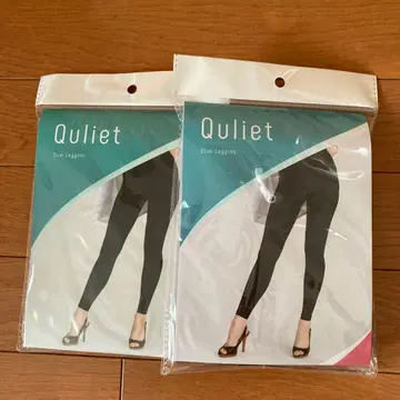 Quliet 슬림 레깅스 2장 세트 블랙