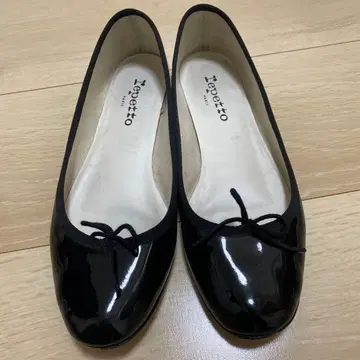 Repetto 상드 리옹 블랙 발레 슈즈 37