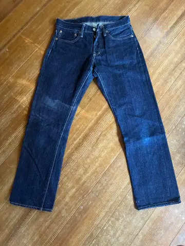 드님 스트레이트 데님 W28 다크 블루