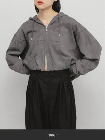 [ 미사용 새상품 ] KBF 프론트 ZIP 숏 후디