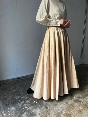 foufou 꽃다발 #03 작약 플레어 스커트