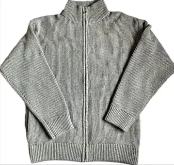 SHIPS any 그레이 집업 니트 L 사이즈