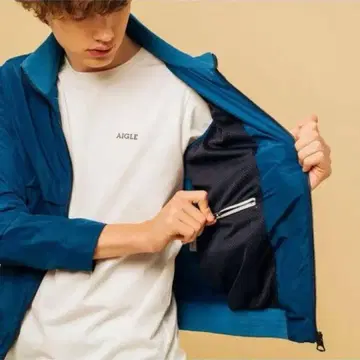 [ 구하기 어려움 ] AIGLE 에이글 발수 웹터 자켓 다크 블루