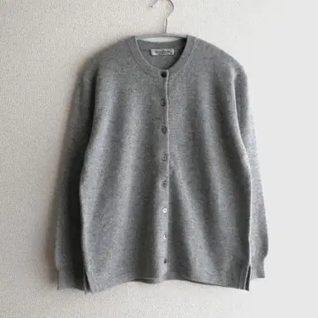 마츠자카야 캐시미어 크루넥 가디건