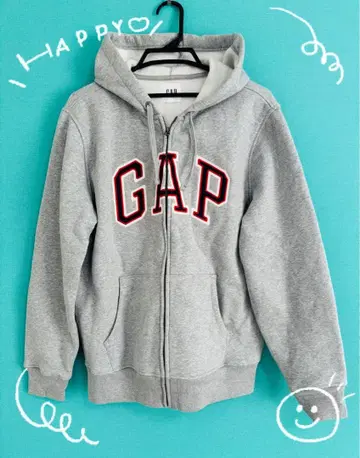 거의 새상품! GAP 그레이 프론트 지퍼 후드티