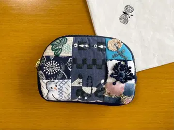 미나 페르호넨 핸드메이드 파우치 블루 계열