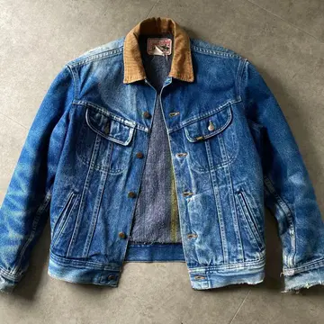 색 빠짐 발군 90s Lee 스톰 라이더 데님 자켓 36 구제 의류