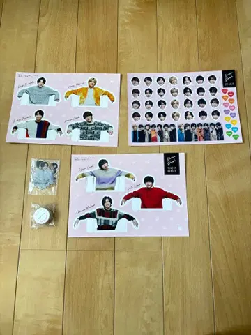 나니와단시 달력 부록 아크릴 스탠드 스티커 전원 나니파무