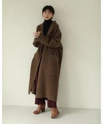 TODAYFUL 오버 체크 코트 (사이즈 36)