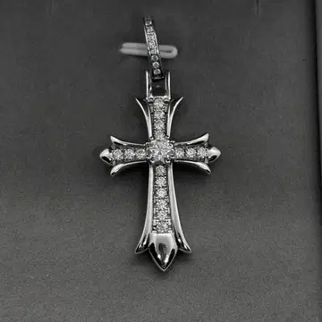 SV925 크로스 펜던트 탑 모이사나이트 실버 감별 카드 VVS