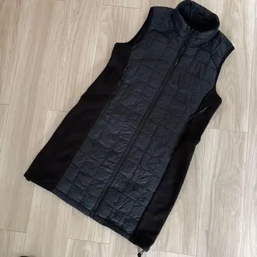 TAION 스포츠 액티브 하이넥 다운 드레스 L 블랙