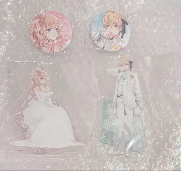 대정 x 대칭 앨리스 크라우드 펀딩 아크릴 스탠드 캔뱃지 앨리스 백합꽃