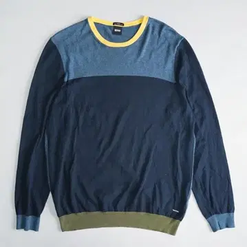 HUGO BOSS 휴고보스 멀티 컬러 코튼 니트 XXL