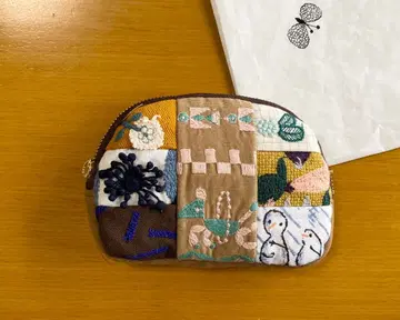 미나 페르호넨 핸드메이드 파우치 브라운 계열