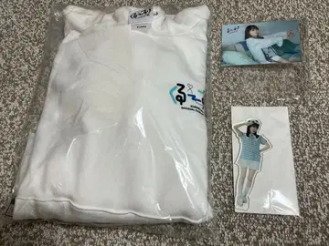 쿠루스 린 팬클럽 한정판 후드티 화이트 XL, 브로마이드, 아크릴 키링