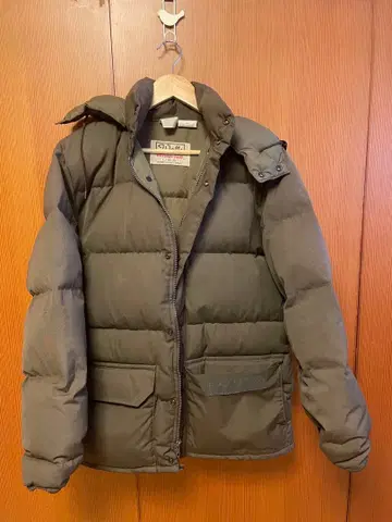 Walls 다운 자켓 후드 부착 브라운