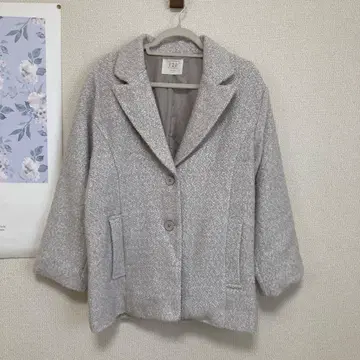 새상품급 시마무라 yumi x 121 콜라보 트위드 코트