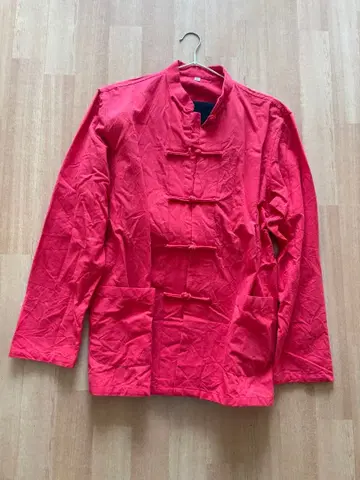 빨간색 중화풍 의류