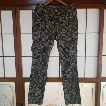 AVIREX 카모플라쥬 카고 팬츠 W74 카모플라주 패턴