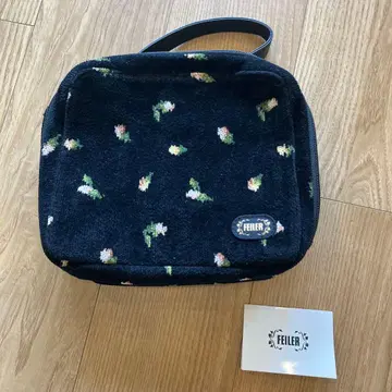 FEILER 꽃무늬 핸드백 네이비 미사용 새상품