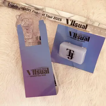 Travis Japan 비주얼 응원봉 2세트 (은색 테이프 포함)