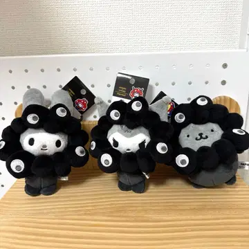 산리오 미야쿠미야쿠 블랙 쿠로미 마이멜로디 폼폼푸딩 카라비너 BC