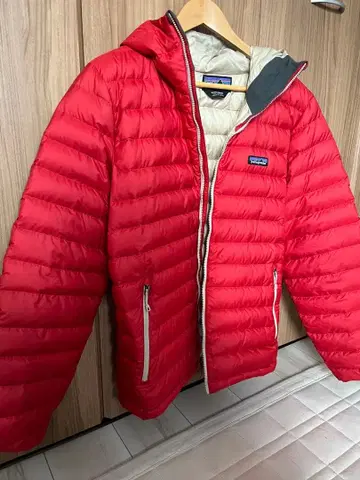 patagonia 레드 다운 자켓