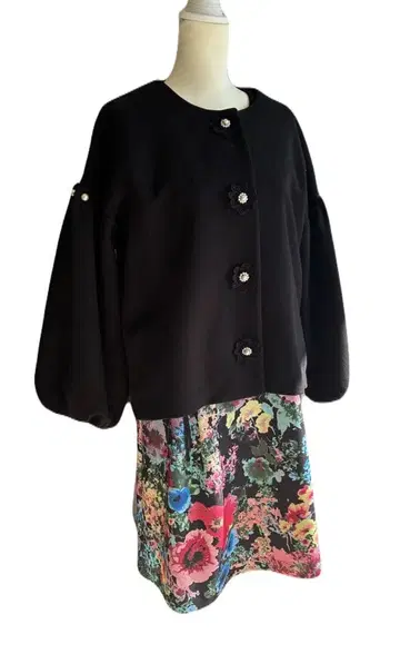 [ super beauty ] 자켓 & 꽃무늬 긴팔 원피스