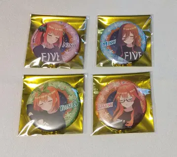 [5등분의 신부] Anisugar 캔뱃지 4개 세트
