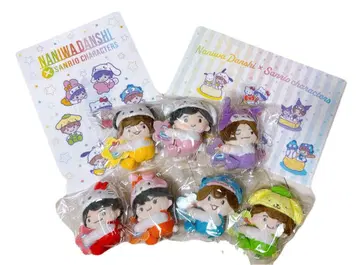 나니와단시 x 산리오 봉제 인형 세트 & 클리어 파일 2종