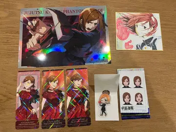 주술회전 쿠기사키 노바라 팬파레 포트레이트 포스터 주술회전전 미니 색지