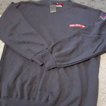 DOG DEPT 맨투맨 네이비 남녀 공용 L