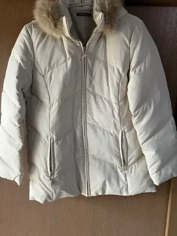 CDS 베이직 화이트 퀼팅 다운 자켓