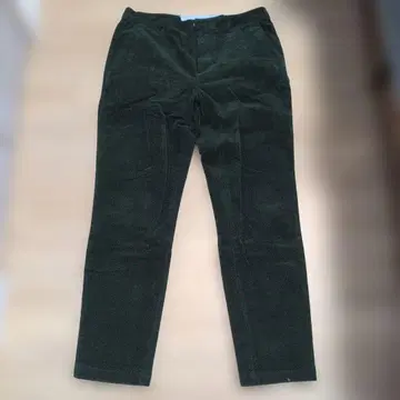 다크 그린 코듀로이 팬츠