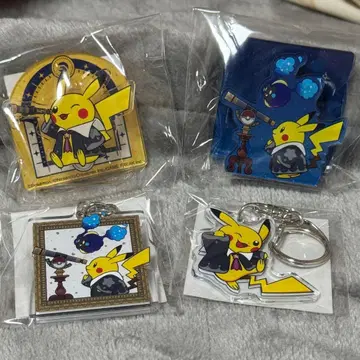 별하늘 피카츄 아크릴 키링 & 클립 4종 세트 포켓몬 천문대