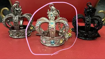 수요일의 앨리스 왕관 목걸이 대 실버