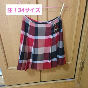 [ 34사이즈 ] BLUE LABEL CRESTBRIDGE 플리츠 스커트