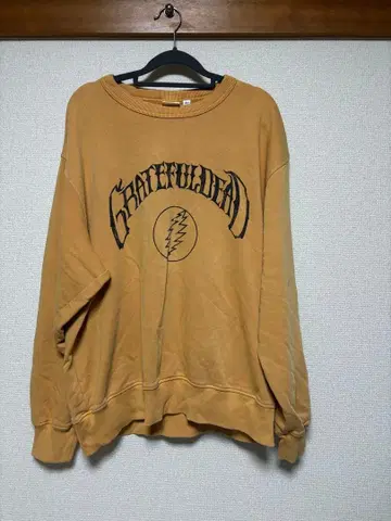 GRATEFUL DEAD XL 머스타드 네이비 맨투맨 2장 세트