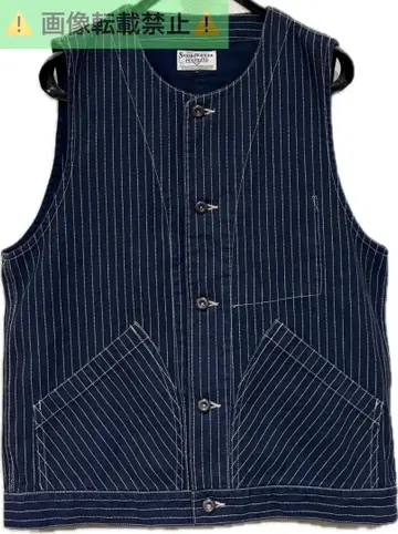 쇼트 Schott BROS. 인디고 다크 네이비 워배시 베스트 L