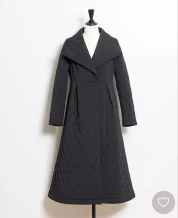 NOELA 빅 칼라 충전솜 코트 S 블랙